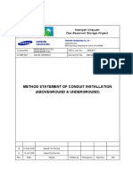MS AND JSA SG6427-SY-CN0P-MTD-736-005 - Method Statement of Conduit Installation - Revb