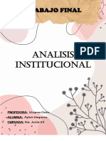 Trabajo Final: Analisis Institucional