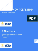 Toefl Itp Webinar
