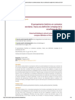 El Pensamiento Histórico en Contextos Escolares. Hacia Una Definición Compleja de La Enseñanza de Clío