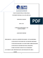 BMCG2513 Computer Aided Design and Manufacturing Report