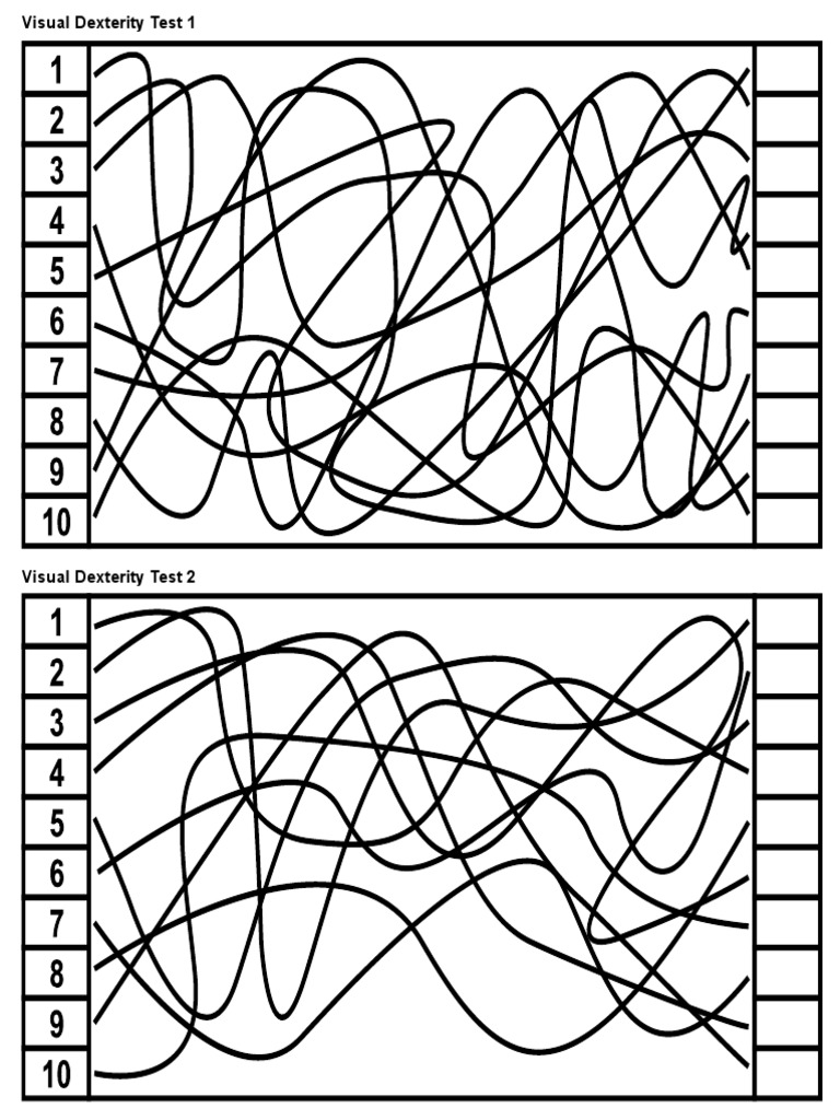 Visual Dexterity Item 1 and 2 | PDF