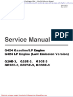 Doosan g424 Gasoline LP Engine g424 LP Engine G20e 3 G25e 3 g30 Service Manual