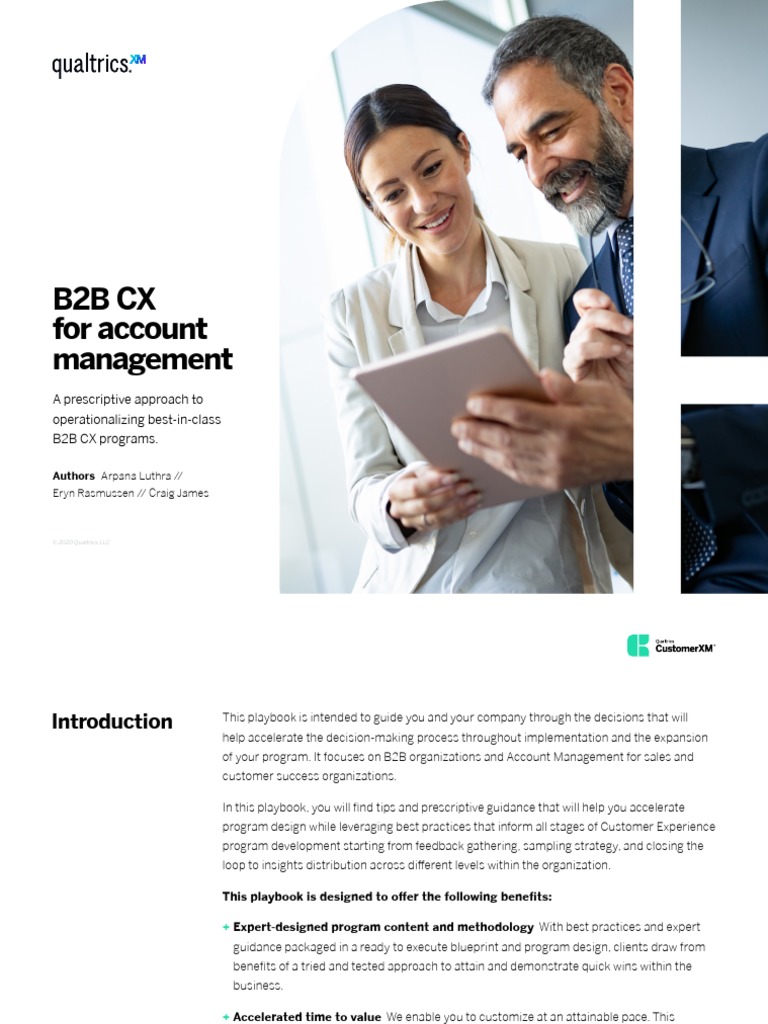 Account Management Playbook PDF Customer Relationship Management