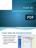 Plan de Mantenimiento