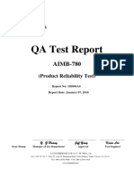 AIMB-780 Reliability Test Report