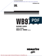 Komatsu Backhoe Loader Wb97s 5 Shop Manual Webm007500