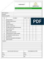 Form Air Compressor Pre Start Inspection Check List