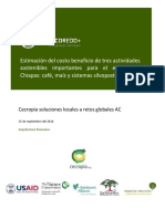 Análisis de Costo Beneficio Actividades Productivas Convencionales Vs Sustentables TNC-CB