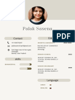 Palak Saxena: Contact Education