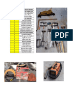 Inventario de Mesa Trabajo