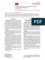 Efectos Del Cambio Climático en La Salud Pública, 2015-2020.