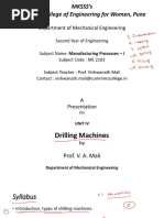 Unit 4 Drilling Machines