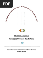 Concepts of Primary Healthcare