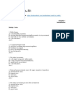 Test Bank For Public Finance 9th Edition Rosen