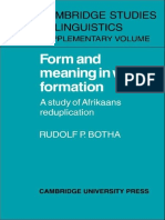 Rudolf P. Botha - Form and Meaning in Word Formation - A Study of Afrikaans Reduplication (1988)