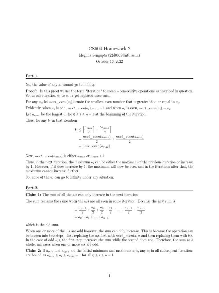 Combinatorics Homework 2 | PDF | Mathematics | Mathematical Analysis