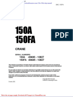 Komatsu Crane 150a 150fa Shop Manual