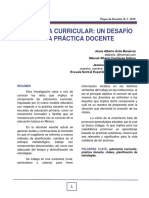 Autonomía Curricular. Un Desafío en La Práctica Docente