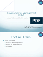 Lecture-5 Sources, Effect & Solution of Noise Pollution