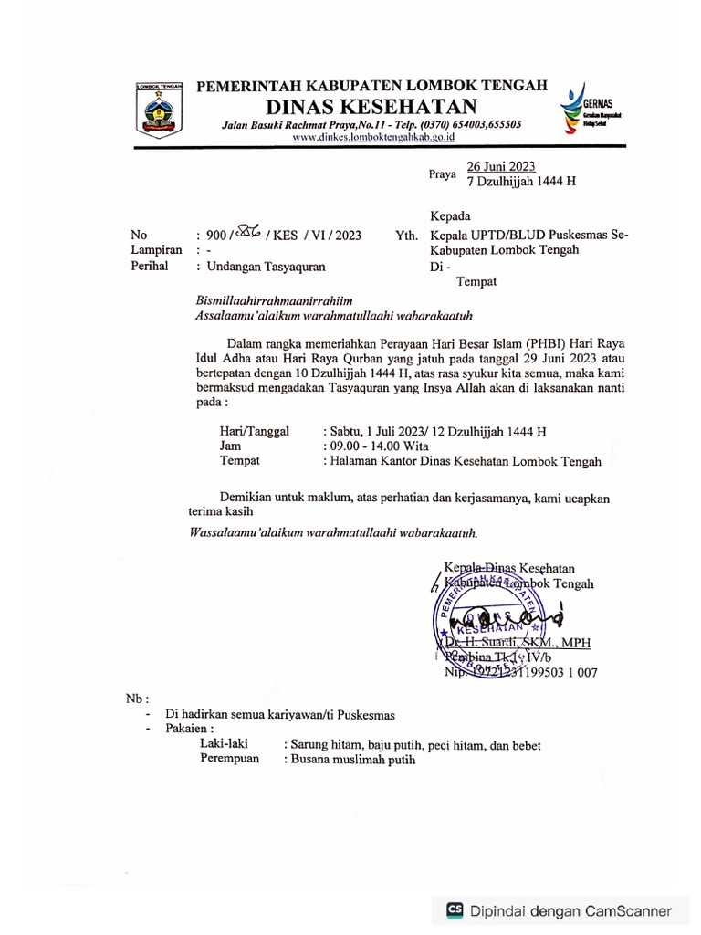 Undangan Tasyakuran | PDF