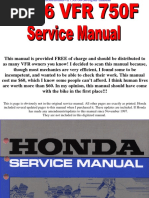 Honda CBR1100XX Service Manual 1999-2002 | PDF