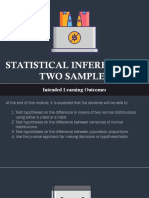 Statistical Inference of Two Samples Ink