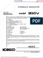 Kobelco Sk60v Hydraulic Excavator Book Code No S5le0006e