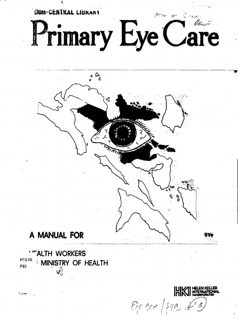 Primary Eye CareA Manual For Health Workers Download Free PDF Human Eye Injury