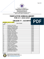 Tentative Enrolment Format Sy 2023 2024