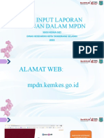 Cara Input Laporan Bulanan Di MPDN