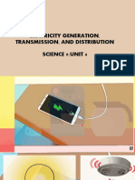 G9 - Unit 4 - Electricity Generation Transmission and Distribution 1