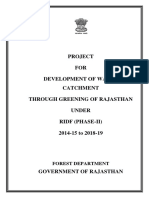 Porject For Development of Water Catchment Through Greening of Rajasthan Under RIDF (Phase-II) 2014-15 To2018-19