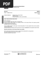 Cambridge International Examinations Cambridge Ordinary Level