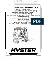 Hyster Forklift Diagrams and Schematics Part No 4102631