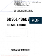 Komatsu 6d95 s6d95l 1 Series Diesel Engine Shop Manual