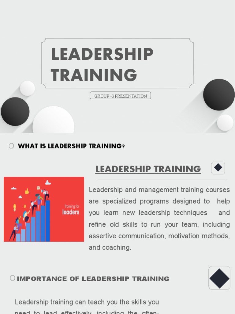 Leadership Training | PDF