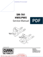 Clark SM 781 Service Manual