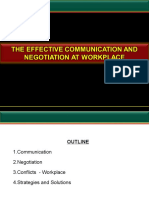 The Effective Communication and Negotiation at Workplace