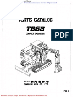 Takeuchi Compact Excavator Tb68 Parts Manual