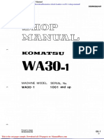 Komatsu Wheel Loaders Wa30 1 Shop Manual