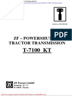 ZF Transmission Powershuttle T 7100kt Workshop Manual