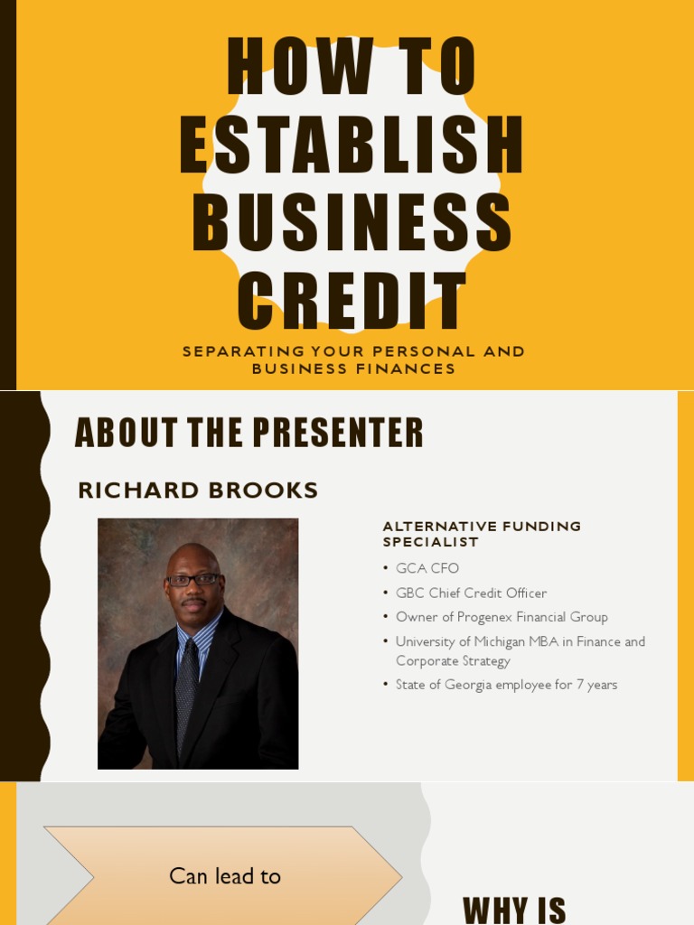 Establishing Business Credit Essentials | PDF | Credit Score | Credit