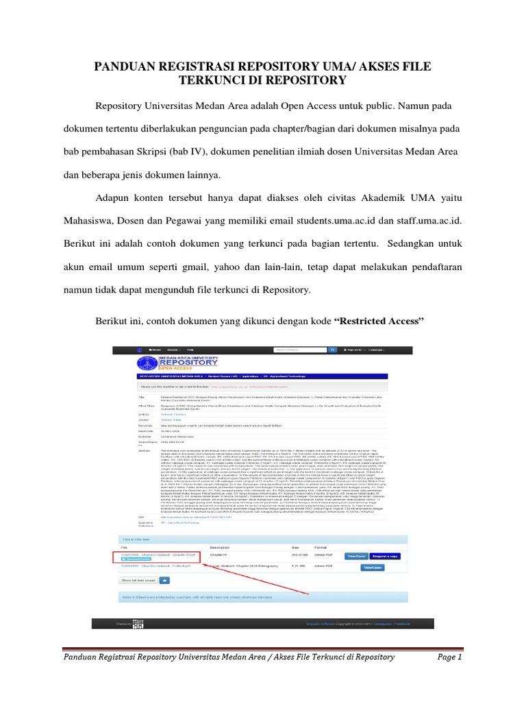 Tutorial Pendaftaran Repository Uma | PDF | Bisnis | Komputer