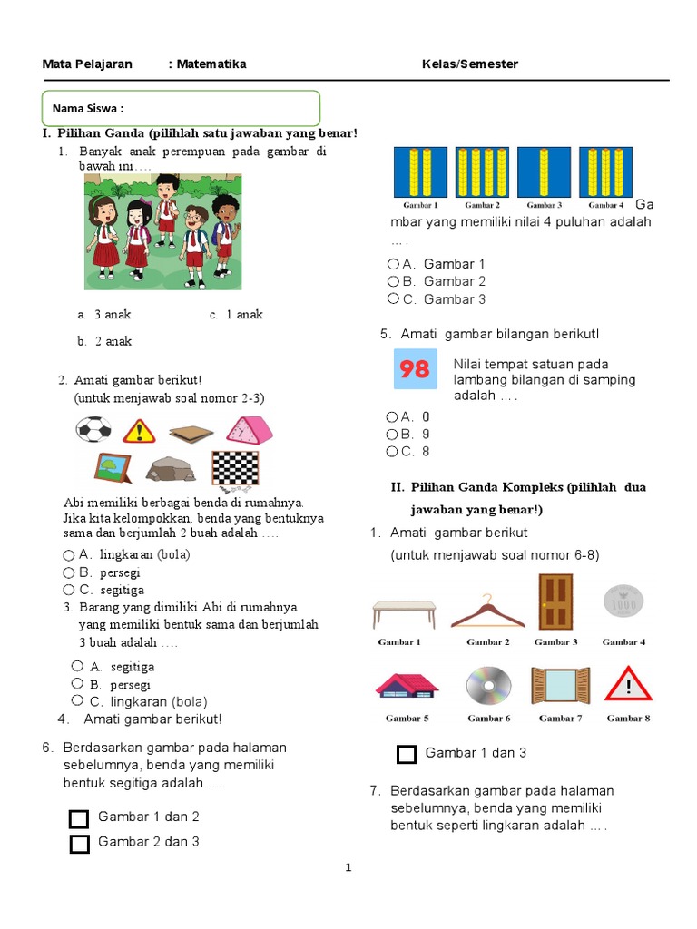 Latihan Soal Mtk Pdf