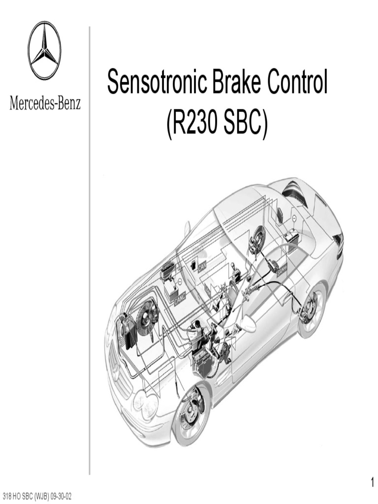 Mercedes r230 Sensotronic Brake Control Training PDF Anti Lock