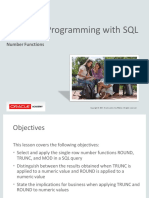 Database Programming With SQL: 4-2 Number Functions