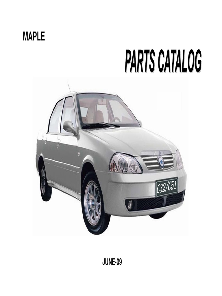 GEELY c32, c51 Parts Catalog 200906 | PDF | Axle | Anti Lock