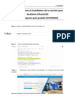 Guide Pour Téléchargement de La Version Pour Étudiants Des Produits AUTODESK