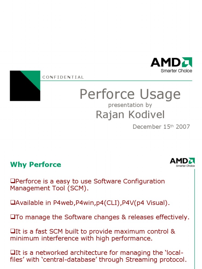 Perforce Usage | PDF | Version Control | Computer File
